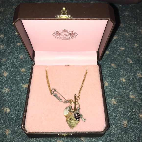 Juicy Couture Jewelry - Juicy Couture safety pin necklace